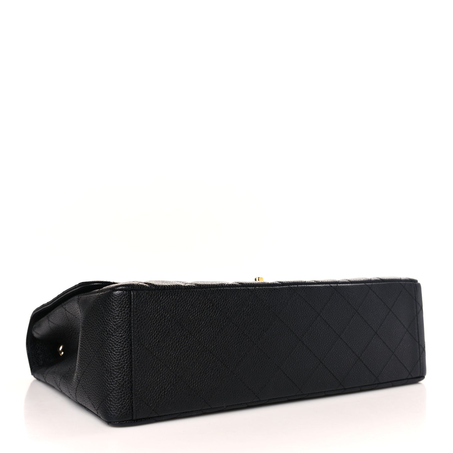 Caviar Quilted Maxi Single Flap Black