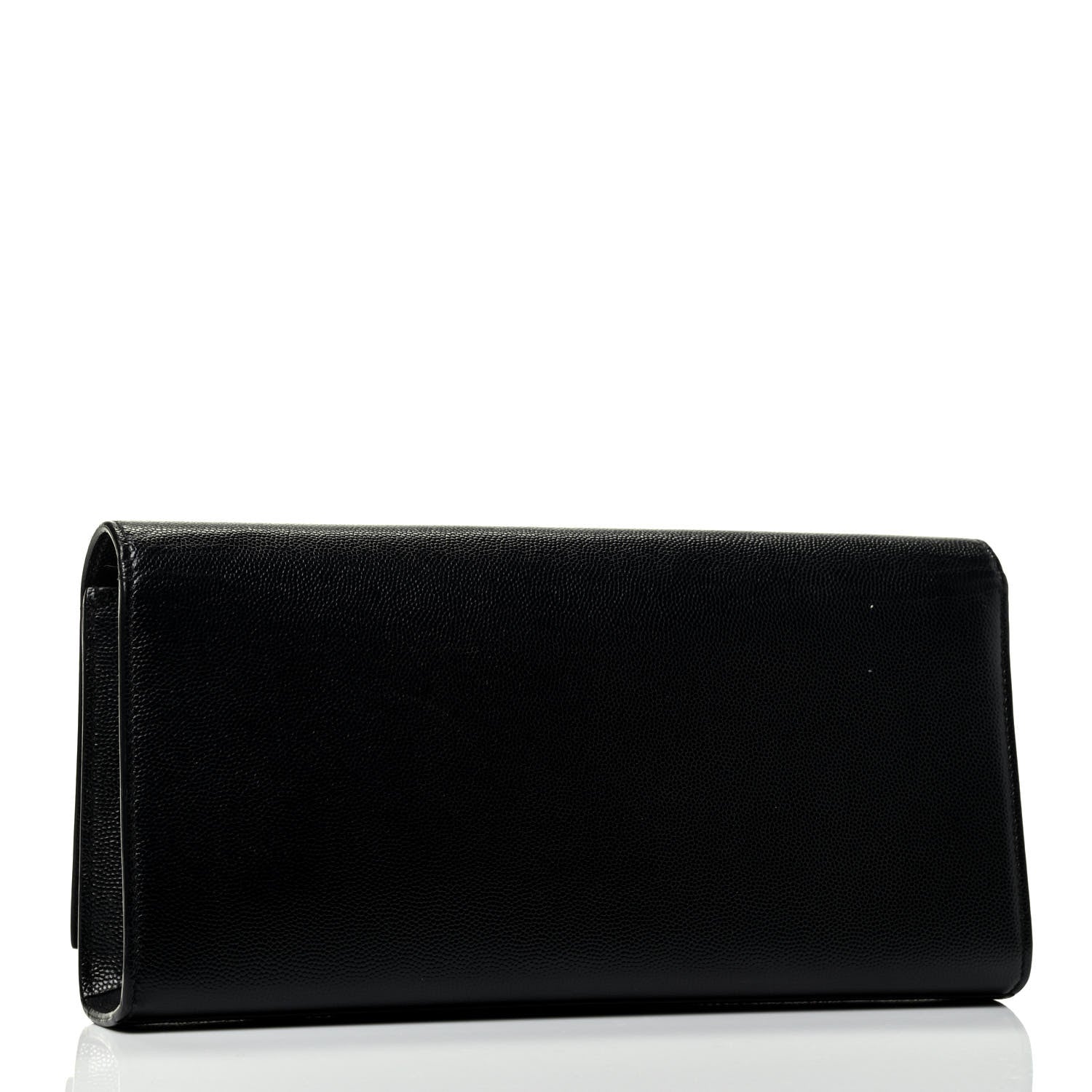 Saint Laurent Patent Grain de Poudre Classic Monogram Cassandre Clutch Black 3 of 8