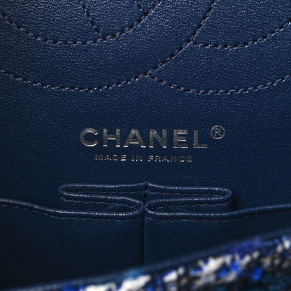 Chanel Tweed Quilted 2.55 Reissue 225 Flap Blue 6 of 10