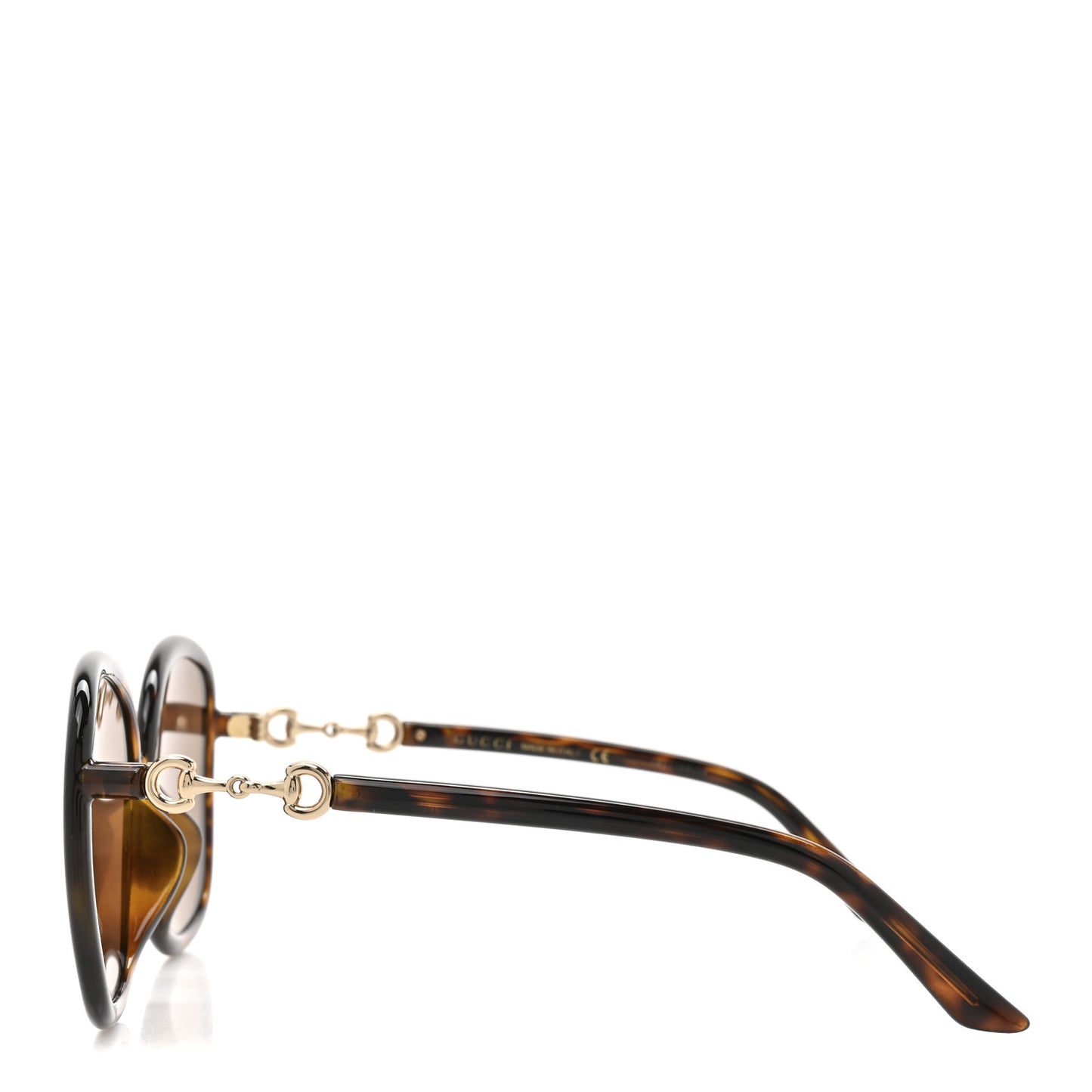 Horsebit Square Frame Sunglasses GG0892SA Tortoise
