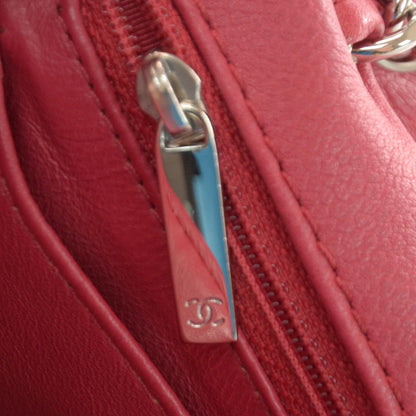 Chanel Washed Caviar Maxi Flap Fuchsia 8 of 9