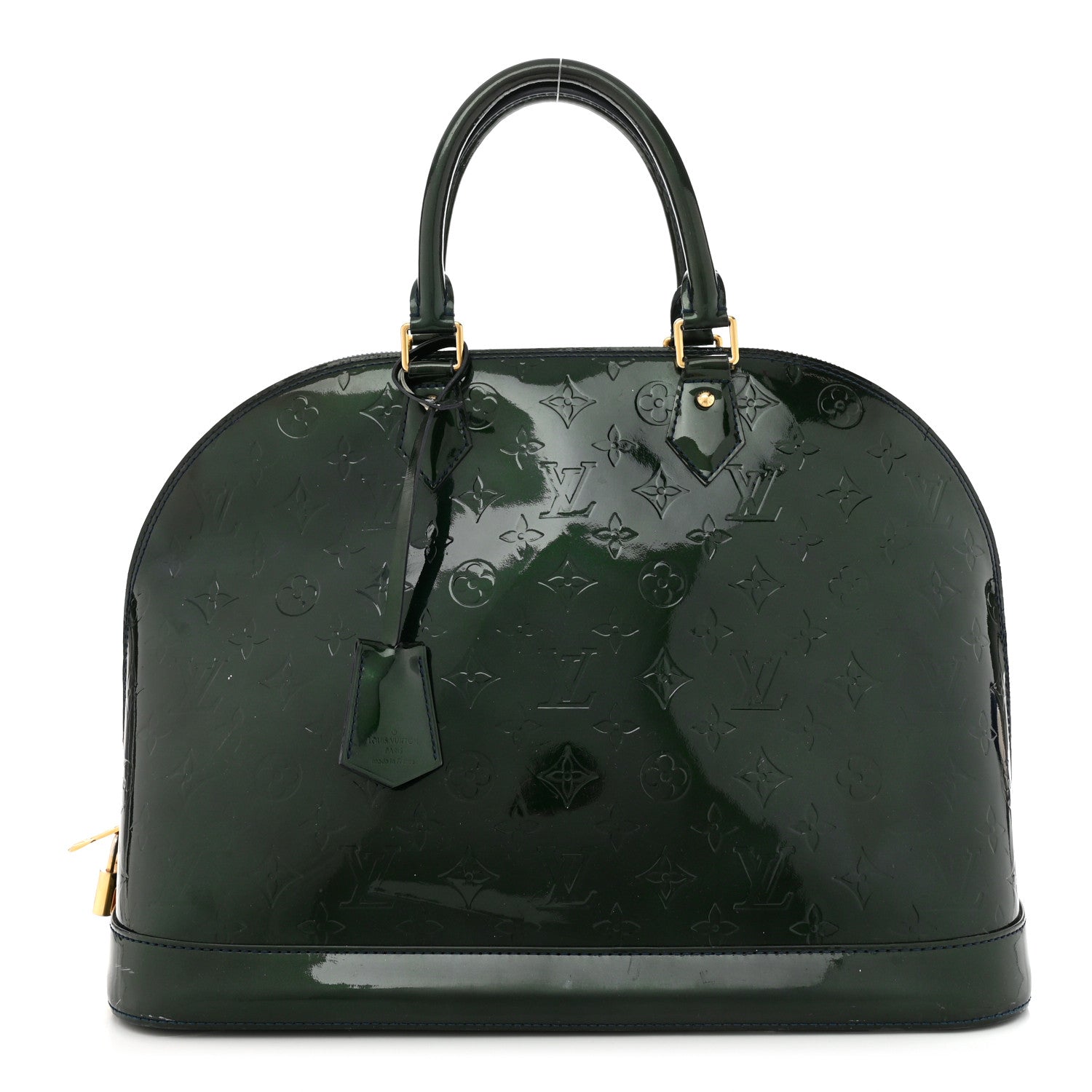 Louis Vuitton Vernis Alma GM Blue Nuit 1 of 14