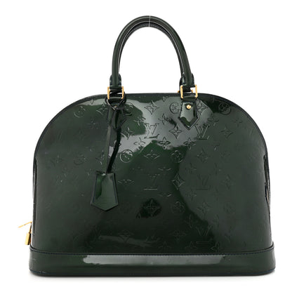 Louis Vuitton Vernis Alma GM Blue Nuit 1 of 14