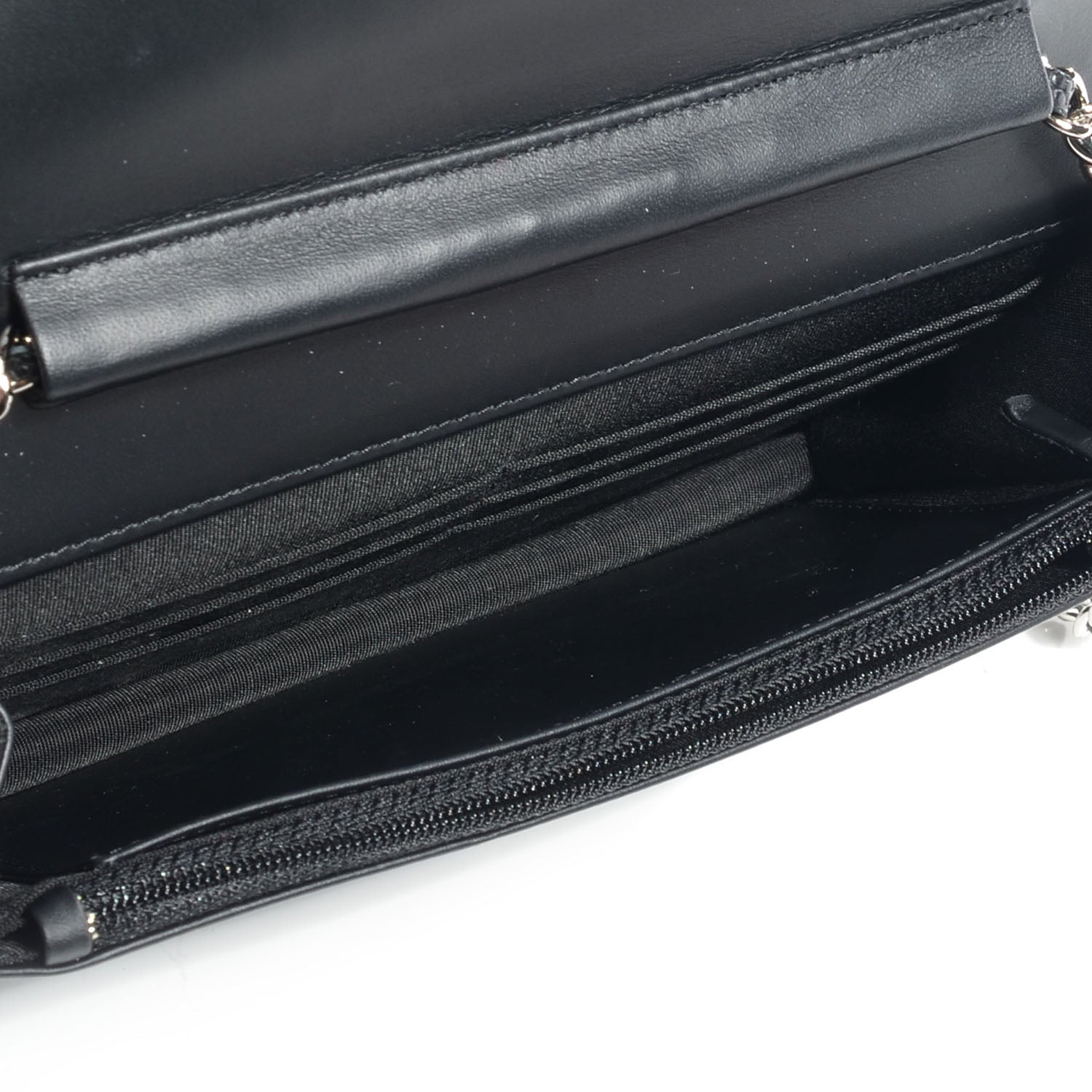 Chanel Caviar Timeless CC Wallet on Chain WOC Black 5 of 9