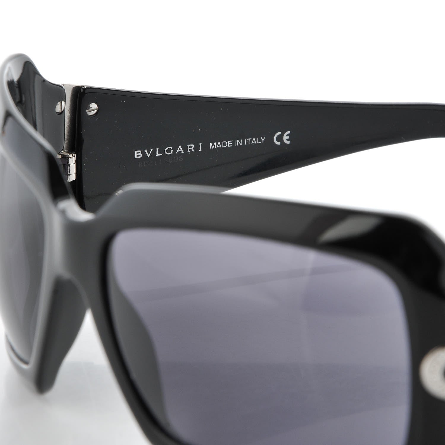 Bulgari Crystal 861-B Sunglasses Black 6 of 7