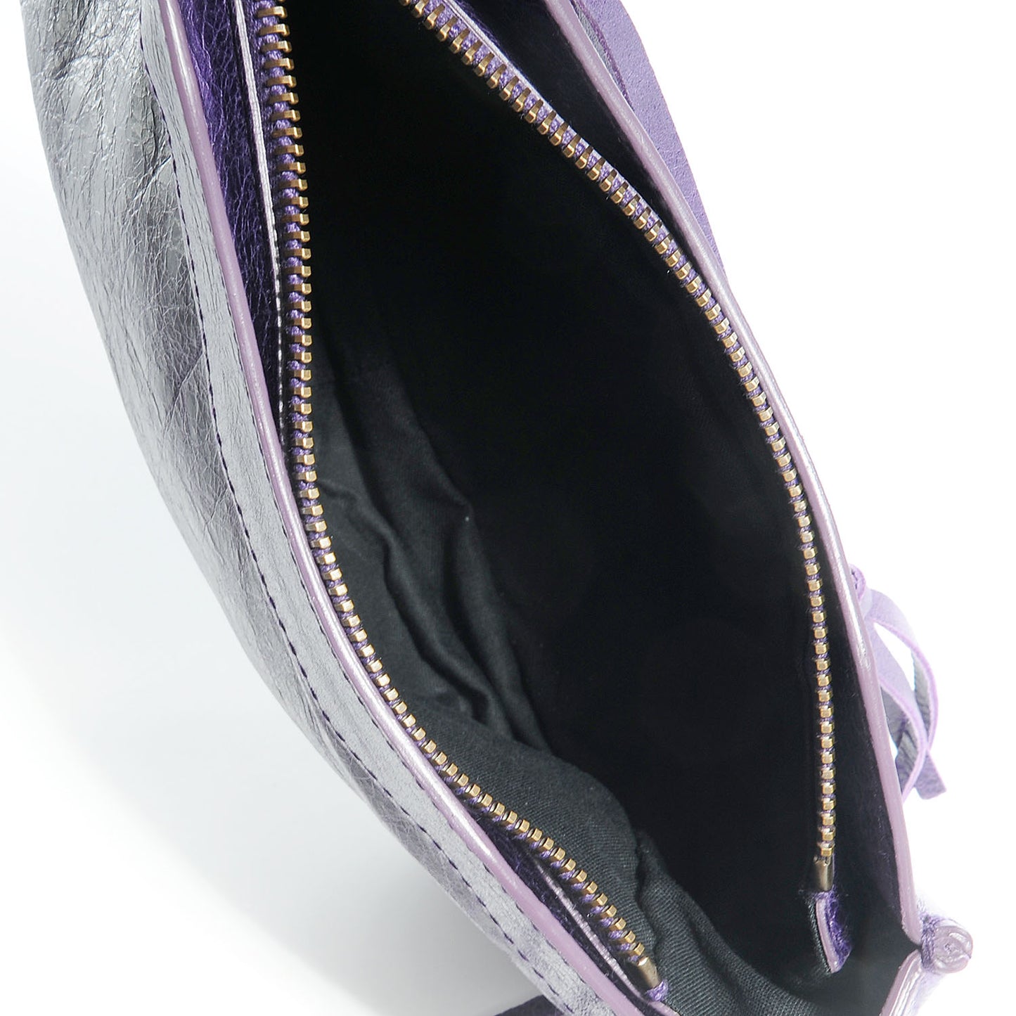 Chevre Porte Toilette Makeup Clutch Violet