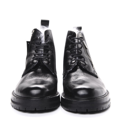 Saint Laurent Moroder Calfskin Shearling-Lined Ankle Zip Booties 41 Black 2 of 7