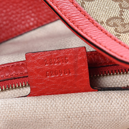 Gucci Monogram Medium Diana Bamboo Shoulder Bag Red 7 of 10