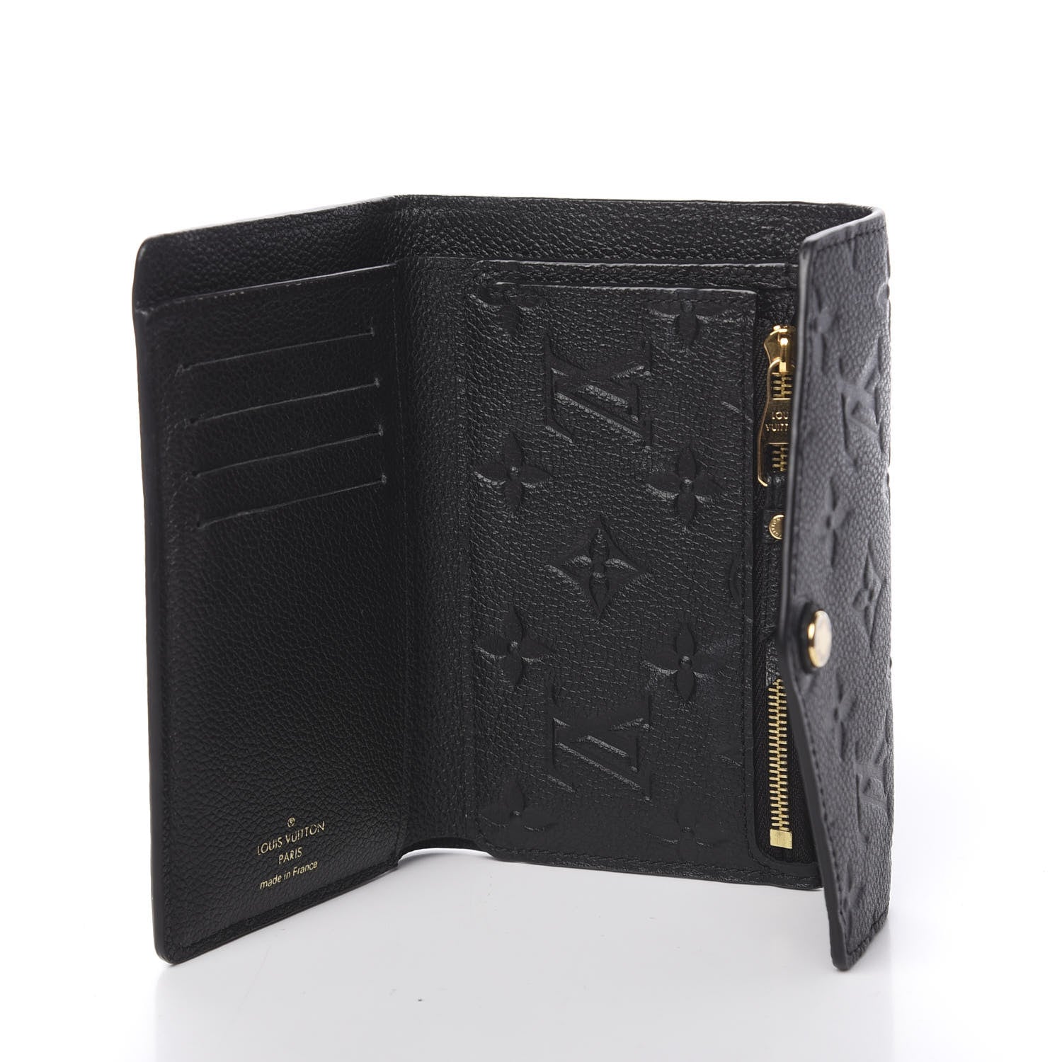 Louis Vuitton Empreinte Compact Curieuse Wallet Black 5 of 8