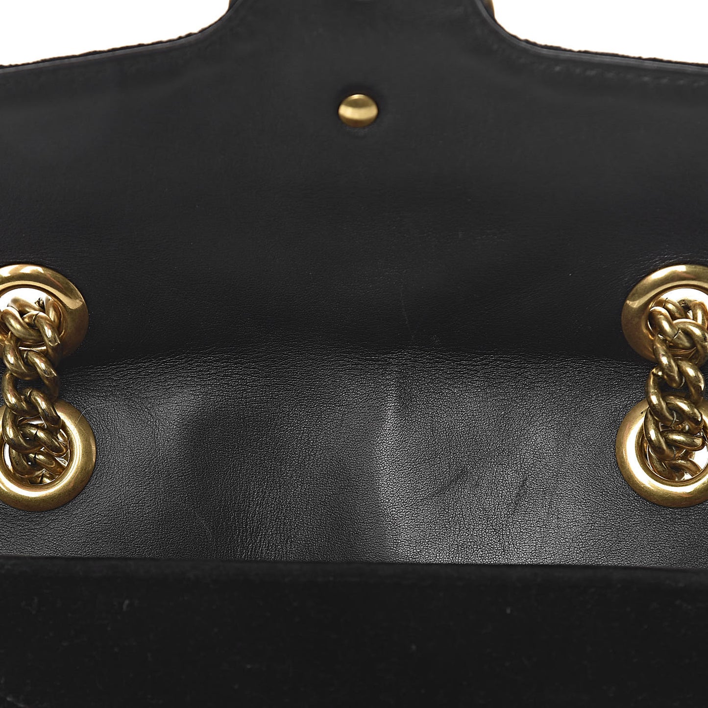 Velvet Matelasse Mini GG Marmont Shoulder Bag Black