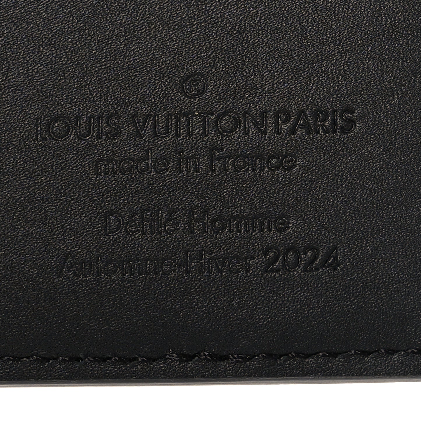 Brushed Monogram Pocket Organizer Black White