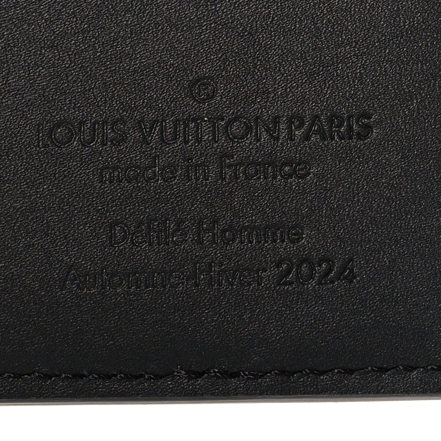 Louis Vuitton Brushed Monogram Pocket Organizer Black White 6 of 7
