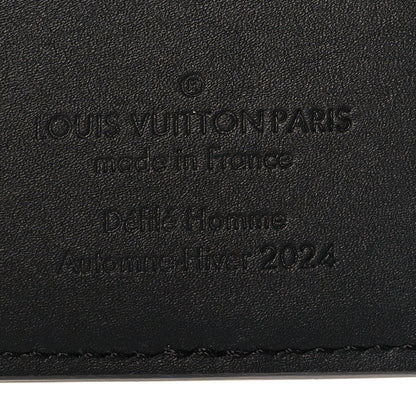 Louis Vuitton Brushed Monogram Pocket Organizer Black White 6 of 7