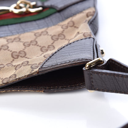 Gucci Monogram Hasler Hobo Dark Brown 11 of 13