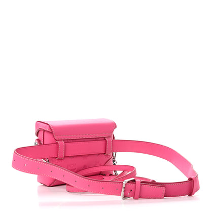 MCM Calfskin Ottomar Monogram Soft Berlin Belt Bag Pink 3 of 10