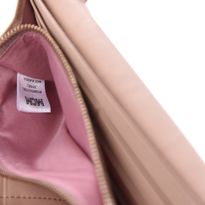 MCM Metallic Visetos Patricia Wallet On Chain Champagne Gold 9 of 11