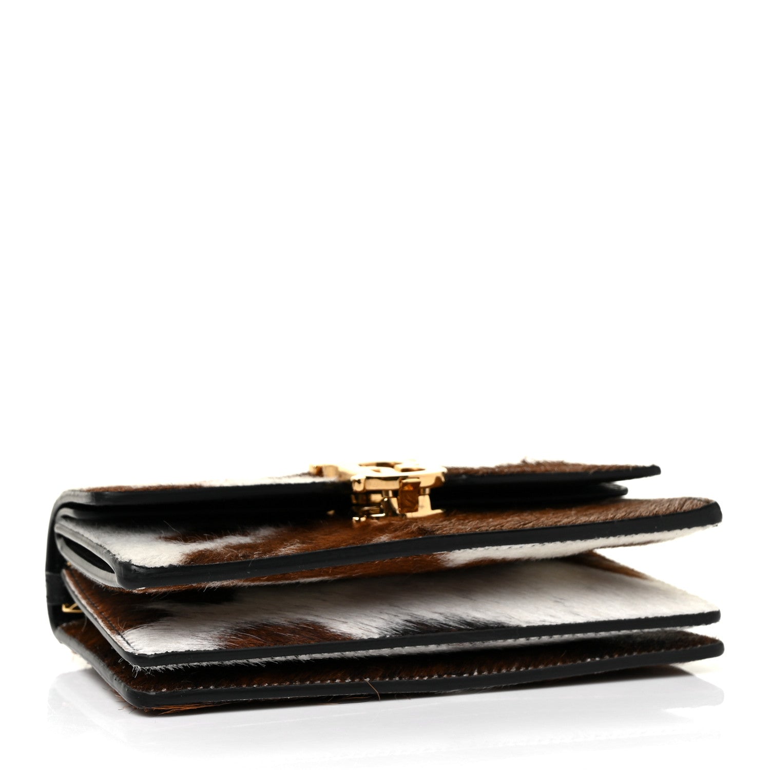 Burberry Calf Hair Large Jessie Chain TB Bag Brown 3 of 8