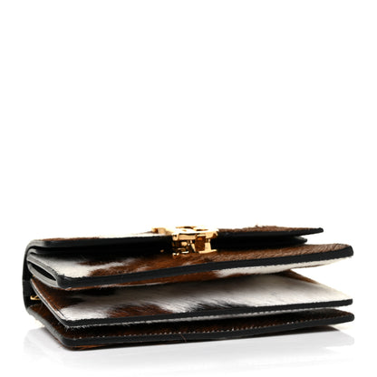 Burberry Calf Hair Large Jessie Chain TB Bag Brown 3 of 8