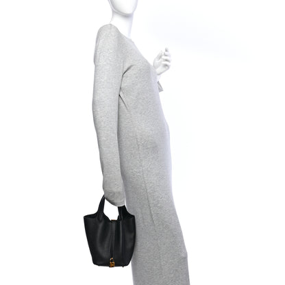 Hermes Taurillon Clemence Picotin Lock 18 PM Black 2 of 13