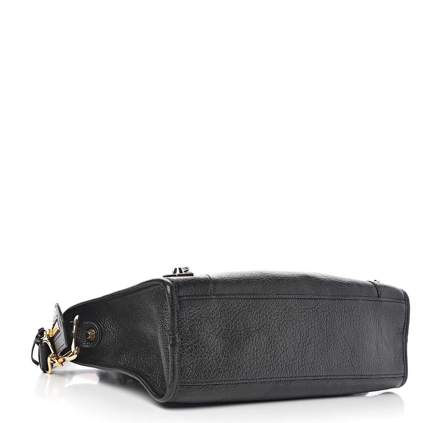 Chevre Gold Metallic Edge Hardware S City Black