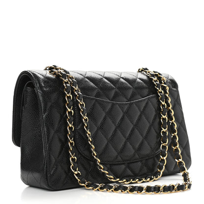 Chanel Caviar Quilted Medium Double Flap Black 3 of 10