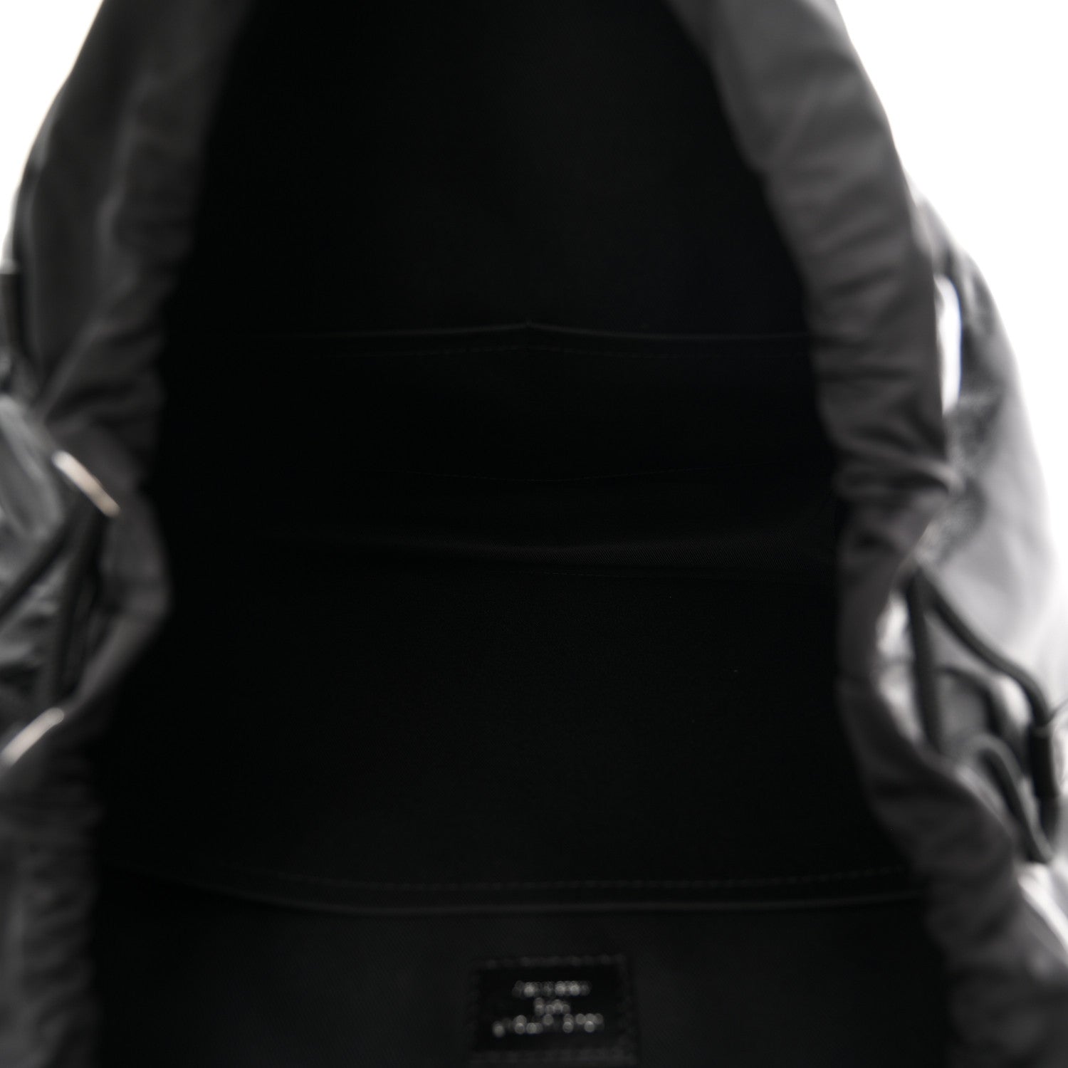 Louis Vuitton Shiny Calfskin Montsouris Cargo Backpack Black 5 of 10