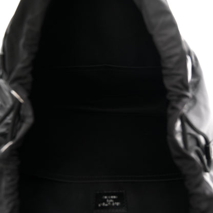 Louis Vuitton Shiny Calfskin Montsouris Cargo Backpack Black 5 of 10