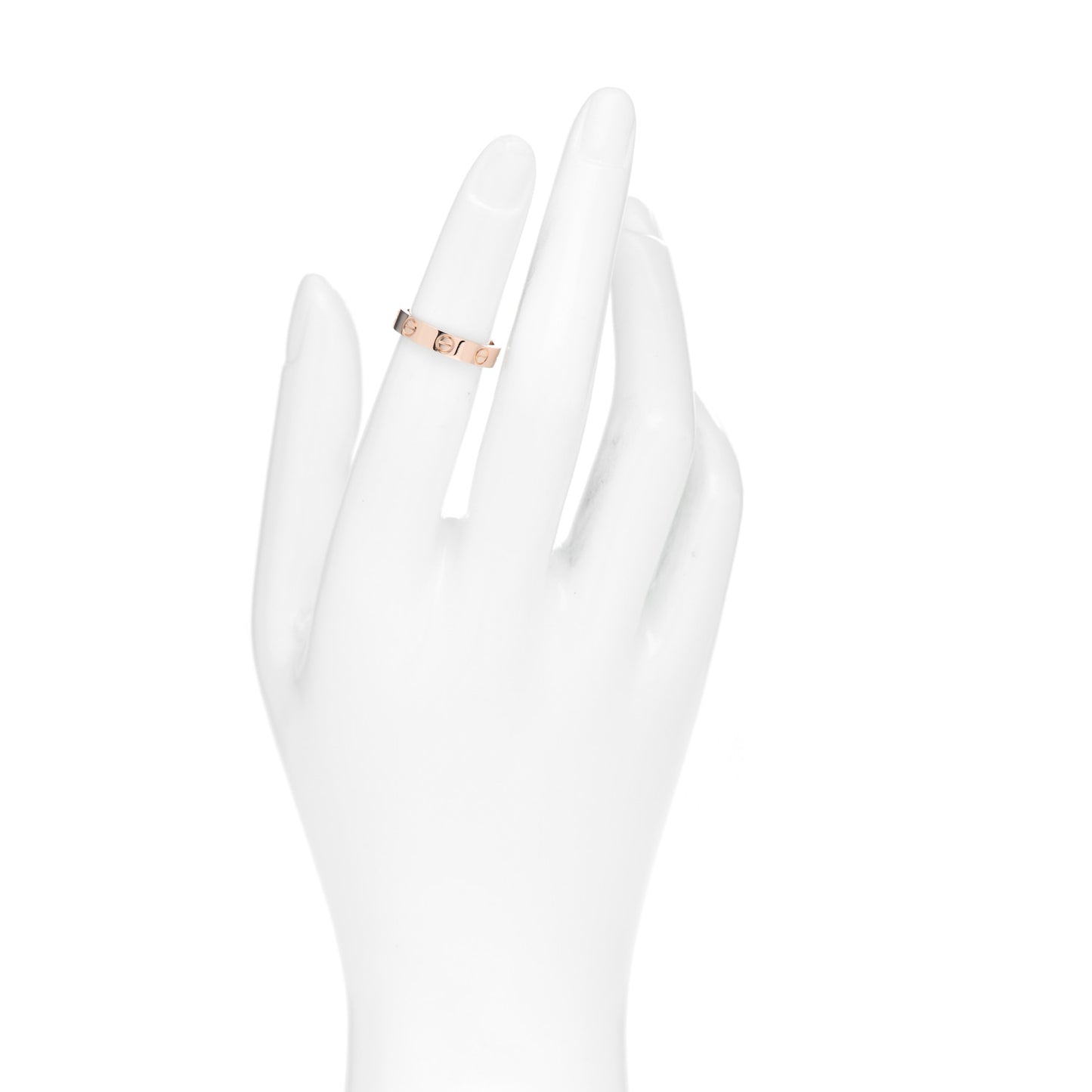 18K Pink Gold 3.5mm LOVE Wedding Band Ring 47 4