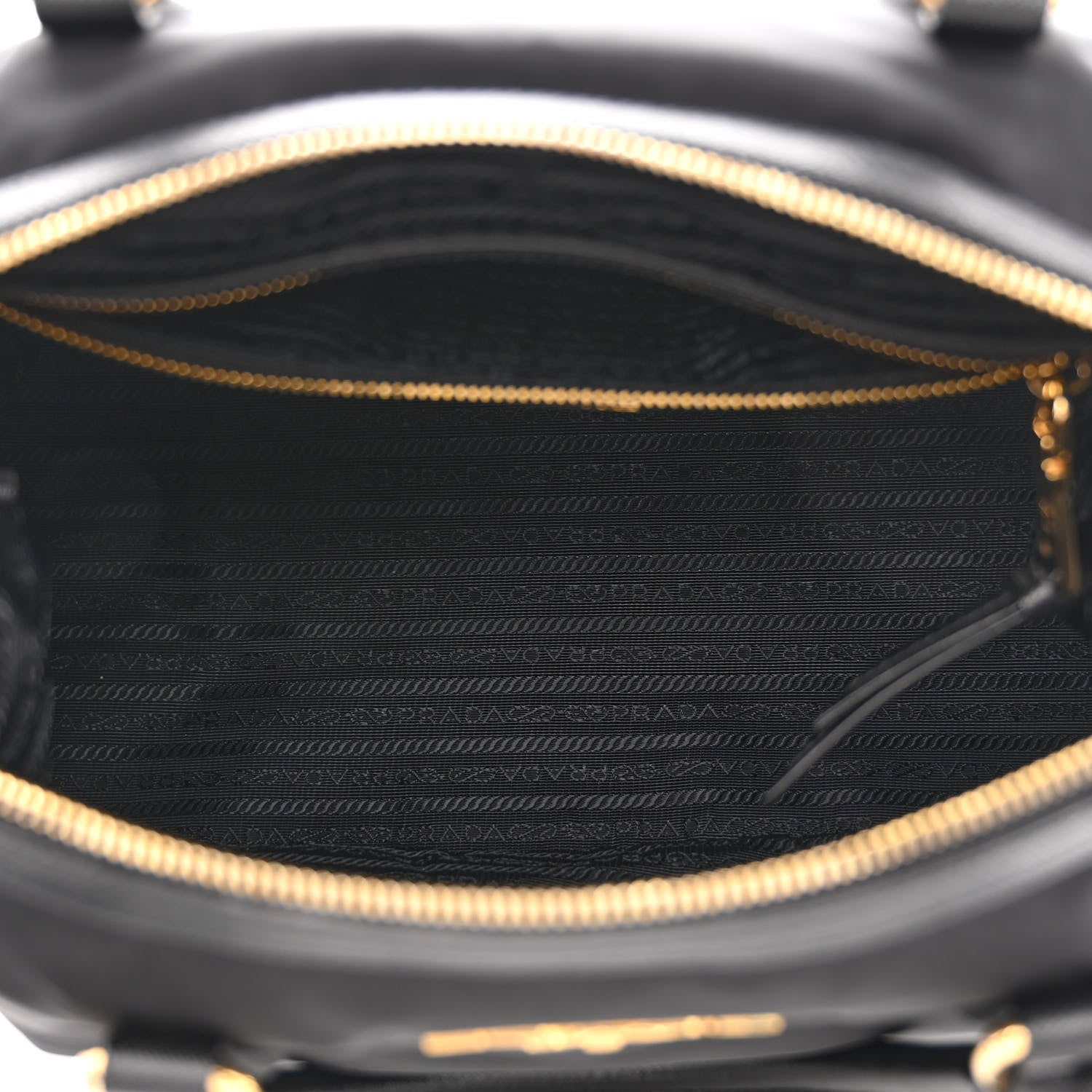 Prada Tessuto Nylon Saffiano Satchel Black 5 of 11