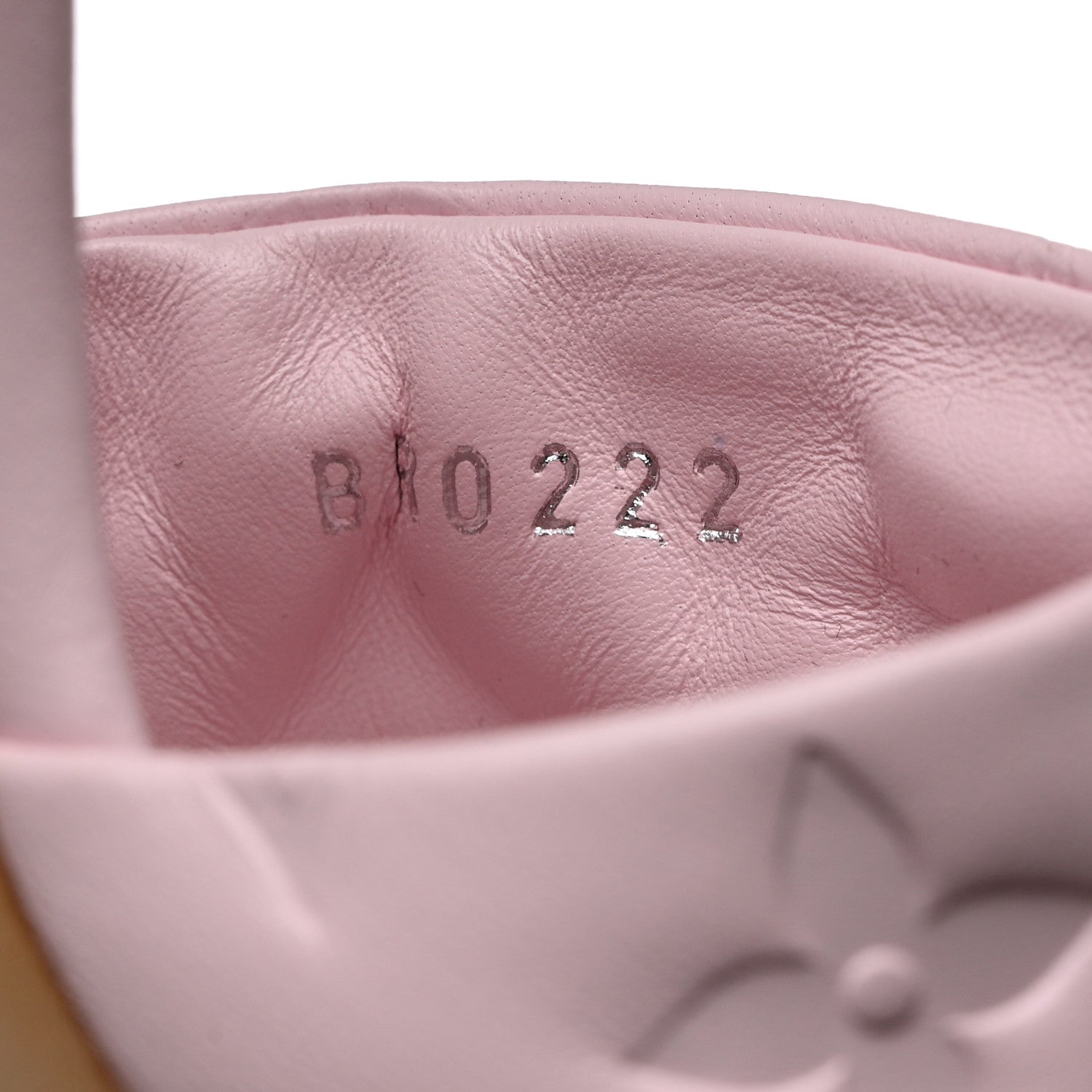 Louis Vuitton Lambskin Embossed Monogram Revival 95mm Mules 36 Rose Claire 6 of 9