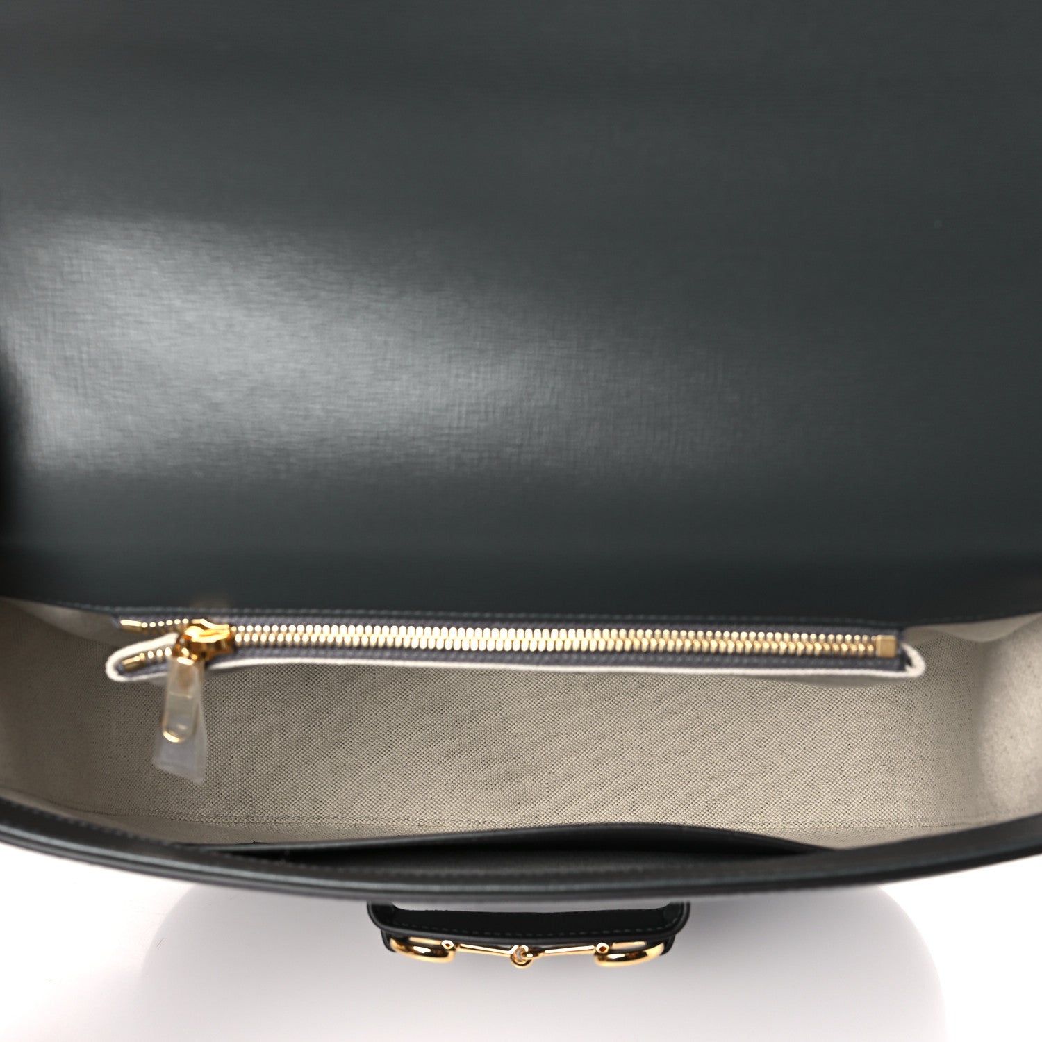 Gucci Azalea Calfskin Web Horsebit 1955 Shoulder Bag Graphite Grey 5 of 8