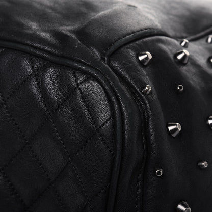 Jimmy Choo Lambskin Studded Blare Tote Black 13 of 19