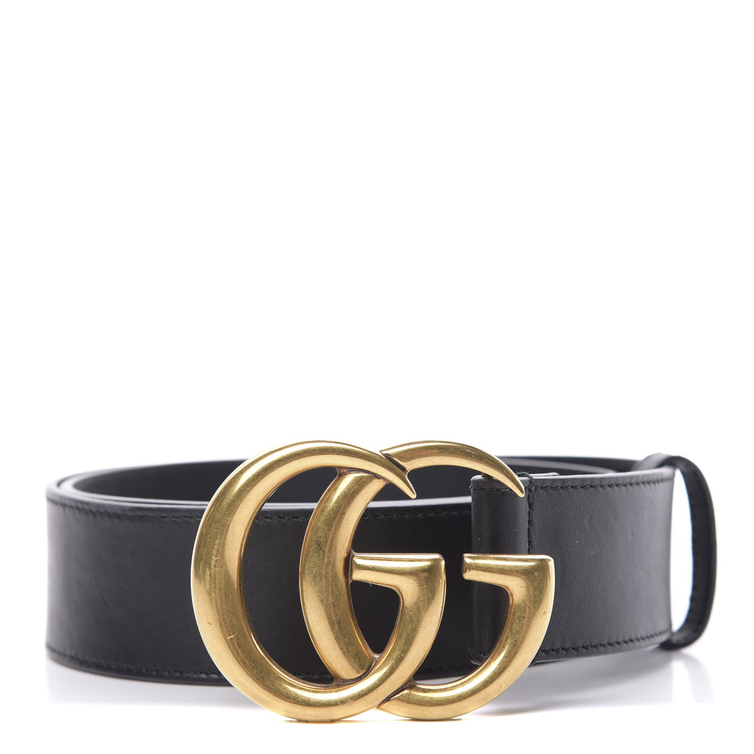 Gucci Calfskin Double G 40mm Belt 75 30 Black 1 of 7