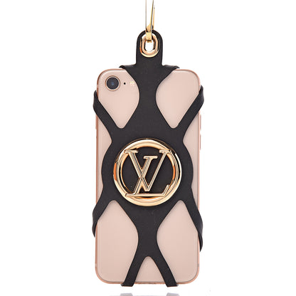 Louis Vuitton Monogram Silicone Louise Phone Holder Black 5 of 8