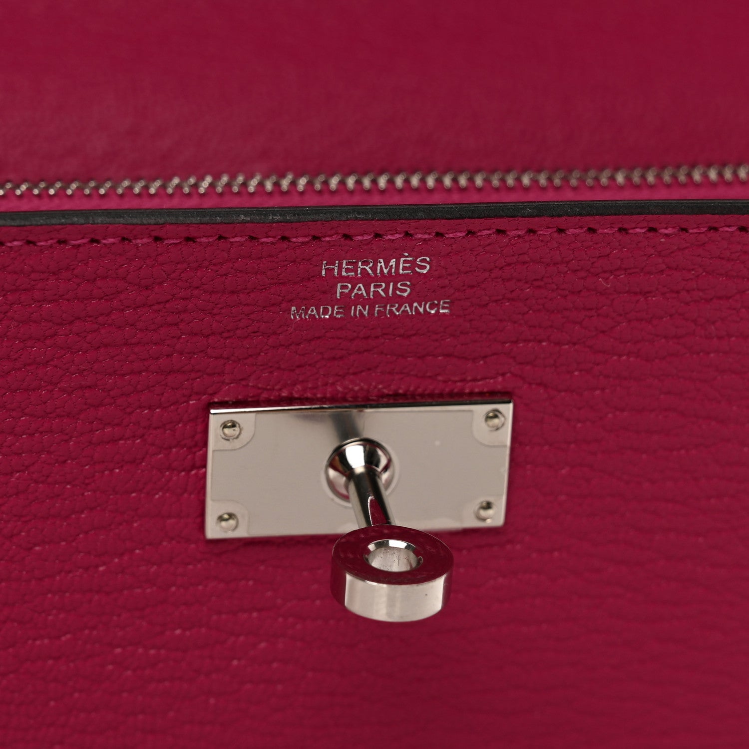 Hermes Chevre Mysore Kelly Wallet To Go Rose Mexico 7 of 9