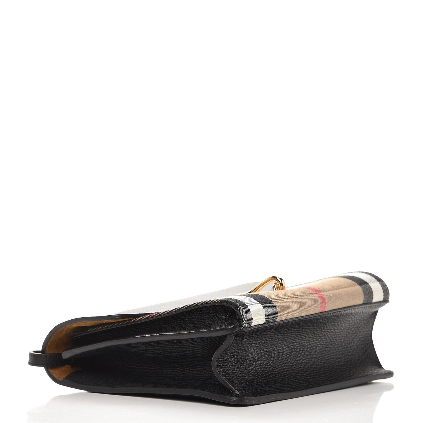 Derby Calfskin House Check Small Macken Crossbody Bag Black