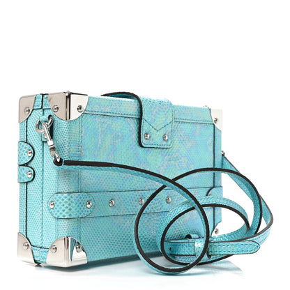 Louis Vuitton Iridescent Karung Petite Malle Blue Petrol 3 of 10