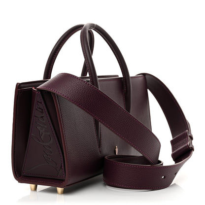 Christian Louboutin Calfskin Spikes Loubinthesky Paloma Baguette Merlot 3 of 10