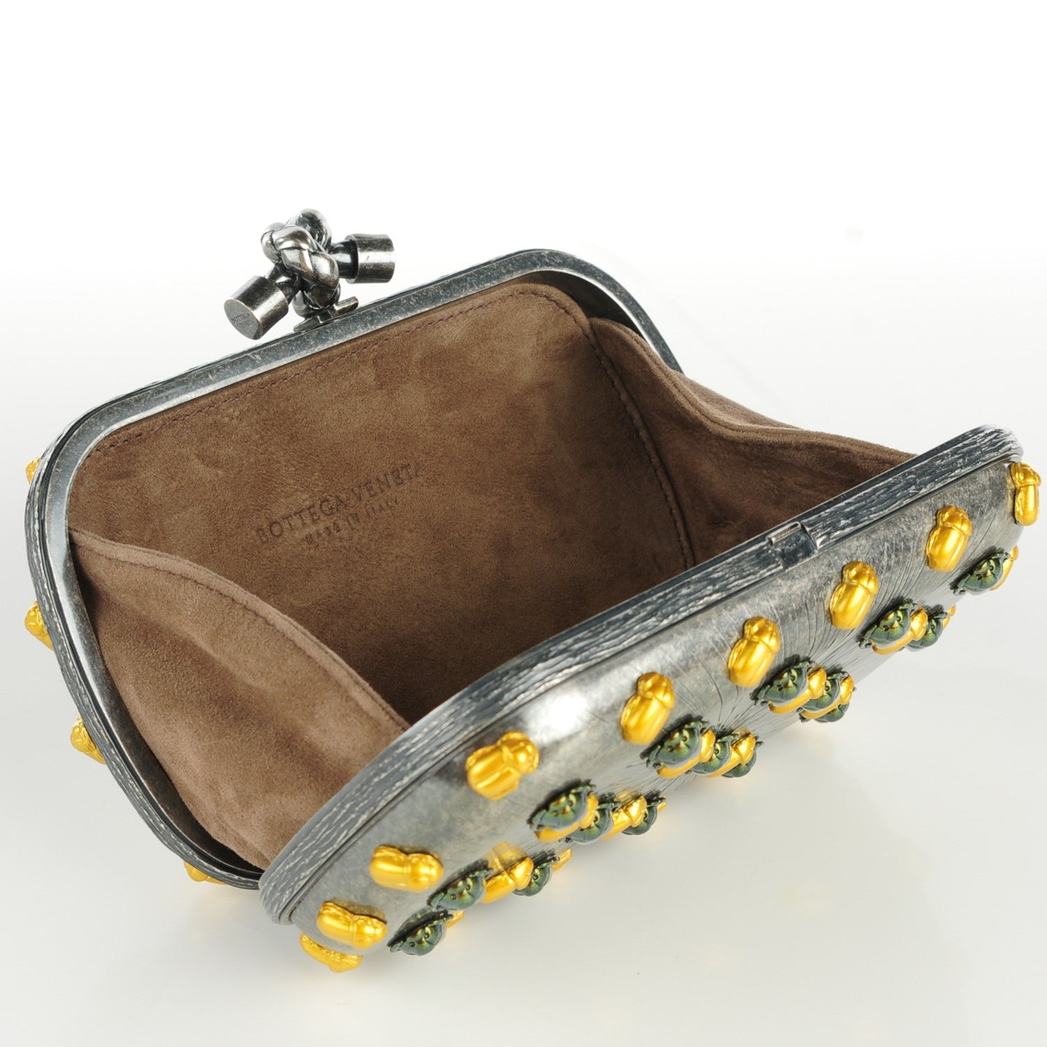 Bottega Veneta Lacquered Scarab Knot Clutch 5 of 7