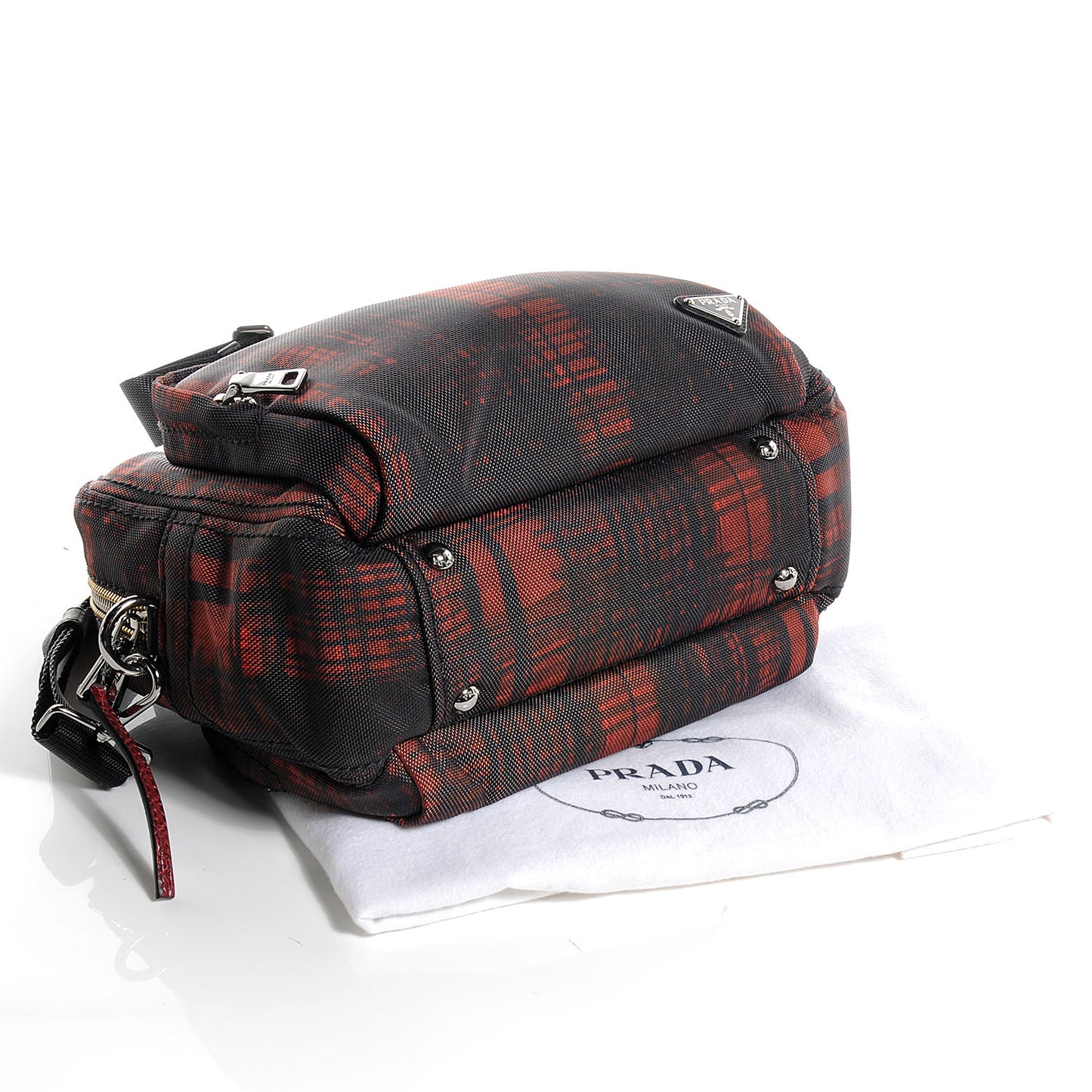 Cordura Crocco Satchel Rosso
