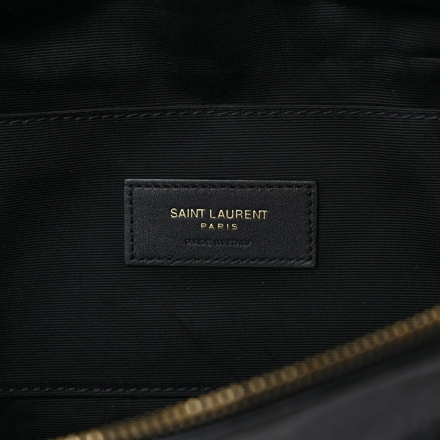 Saint Laurent Grain De Poudre Monogram Belt Bag Black 6 of 10