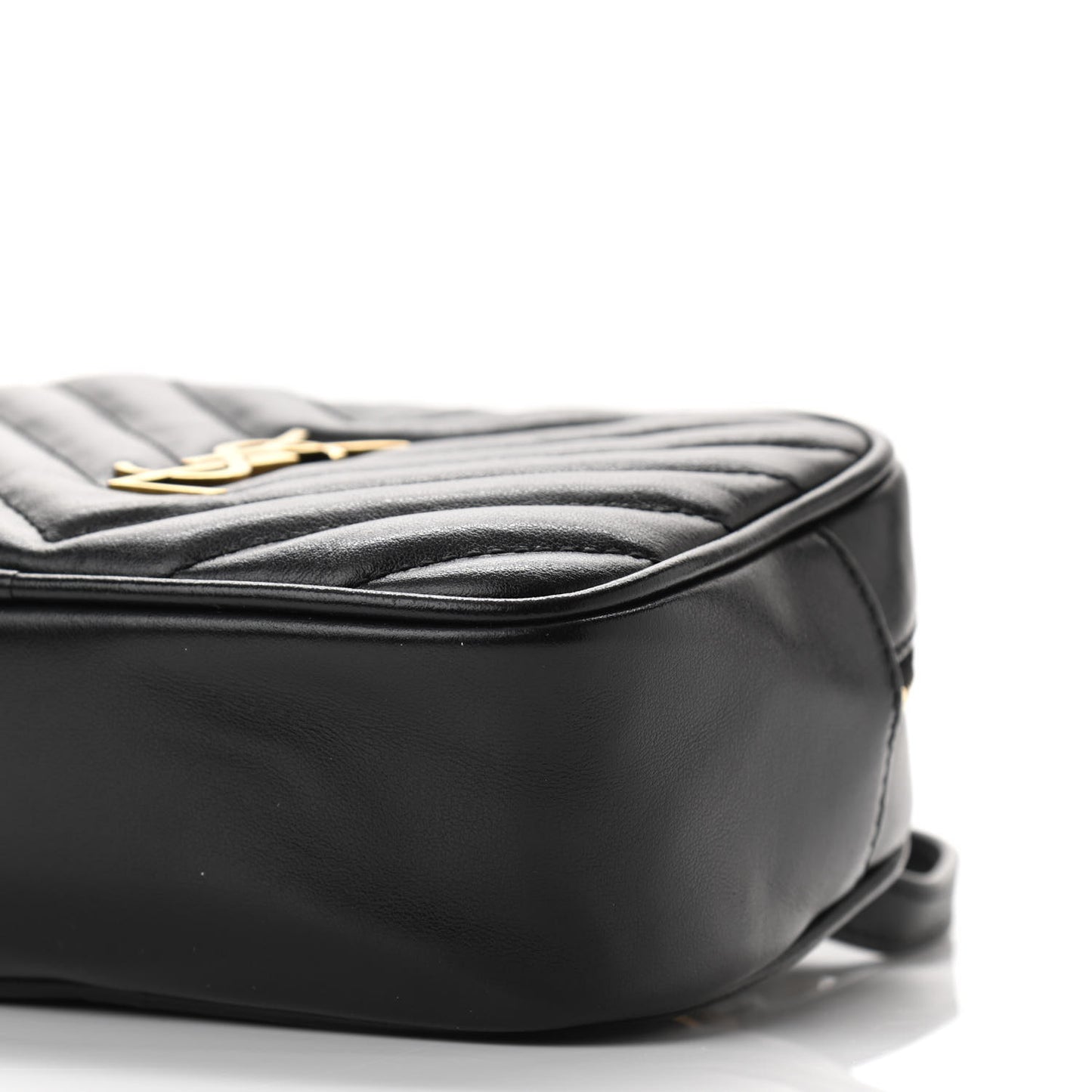 Calfskin Matelasse Monogram Lou Belt Bag Black