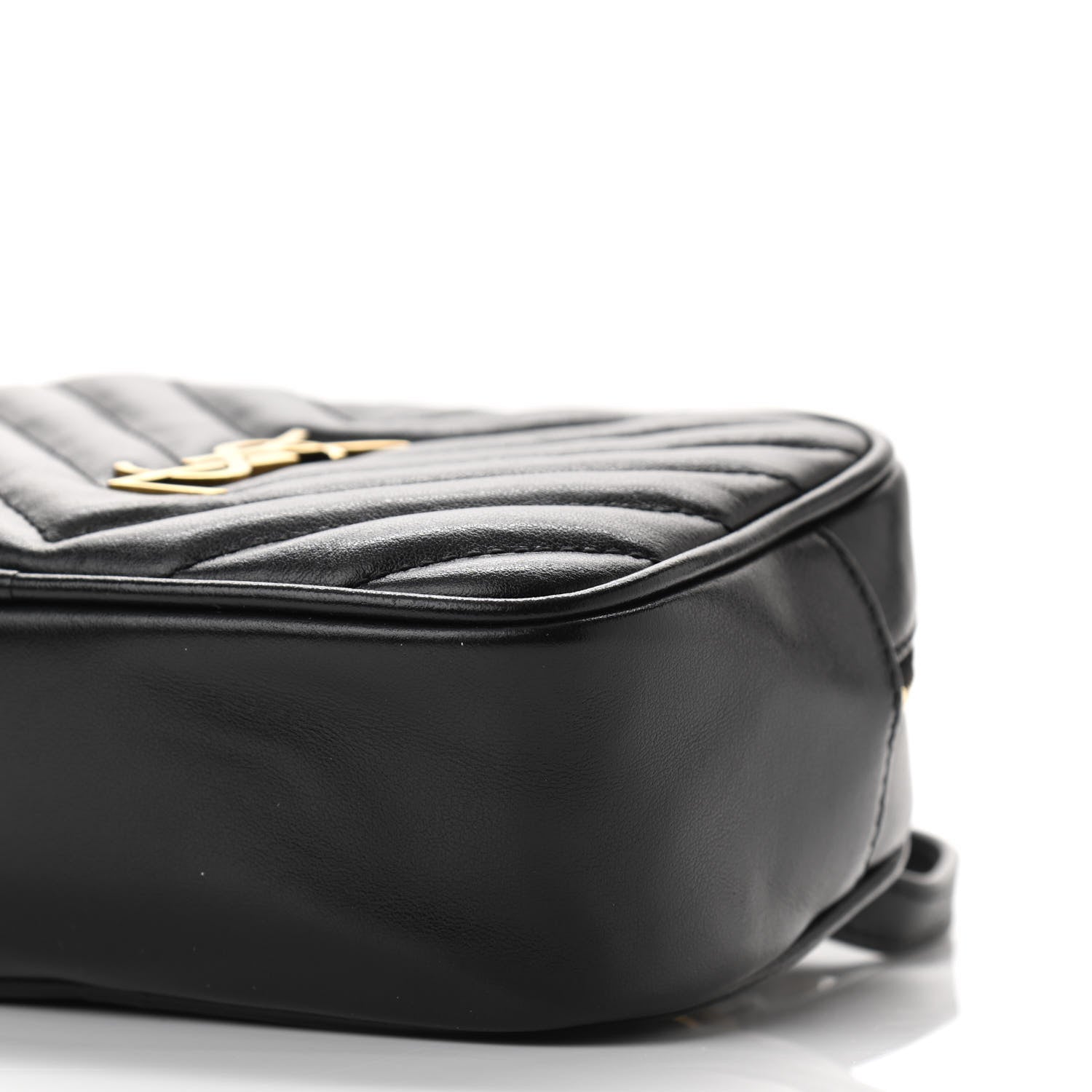 Saint Laurent Calfskin Matelasse Monogram Lou Belt Bag Black 9 of 10