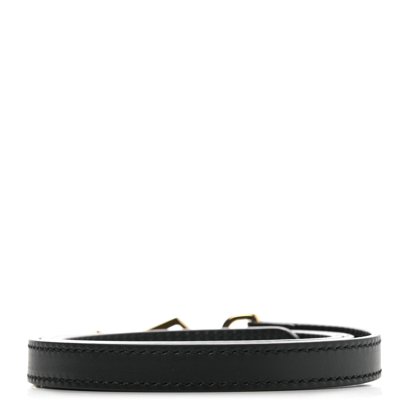 Calfskin 25mm Adjustable Shoulder Strap Black