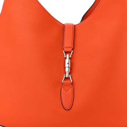 Gucci Soft Grained Calfskin Large Jackie Hobo Orange 9 of 14