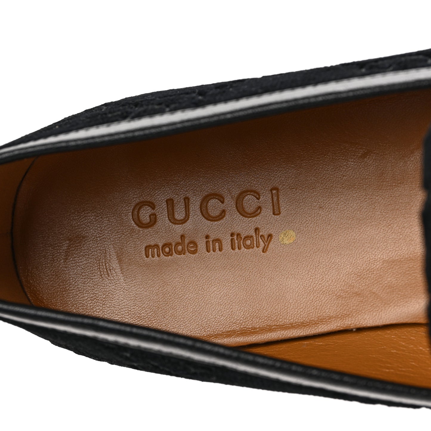 Velvet GG Monogram Horsebit Mens Jordaan Loafers 8.5 Black