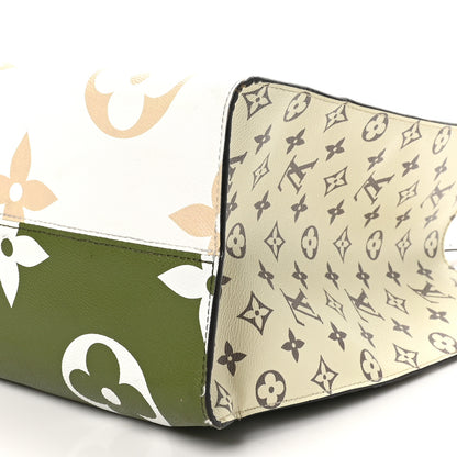 Louis Vuitton Monogram Giant Onthego GM Kaki Beige 9 of 9