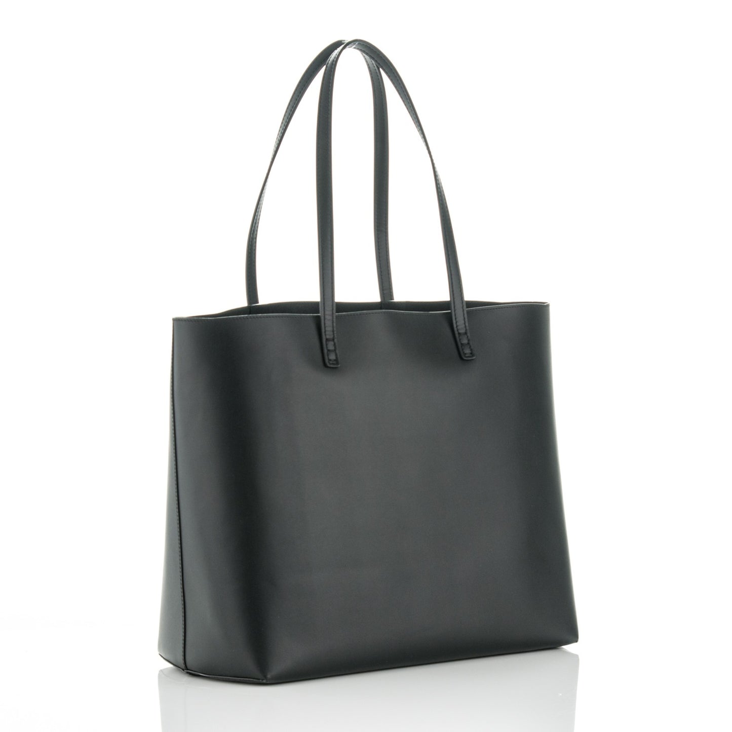 Vitello Ginevra Elaphe Monster Eyes Shopping Tote Black Naturale
