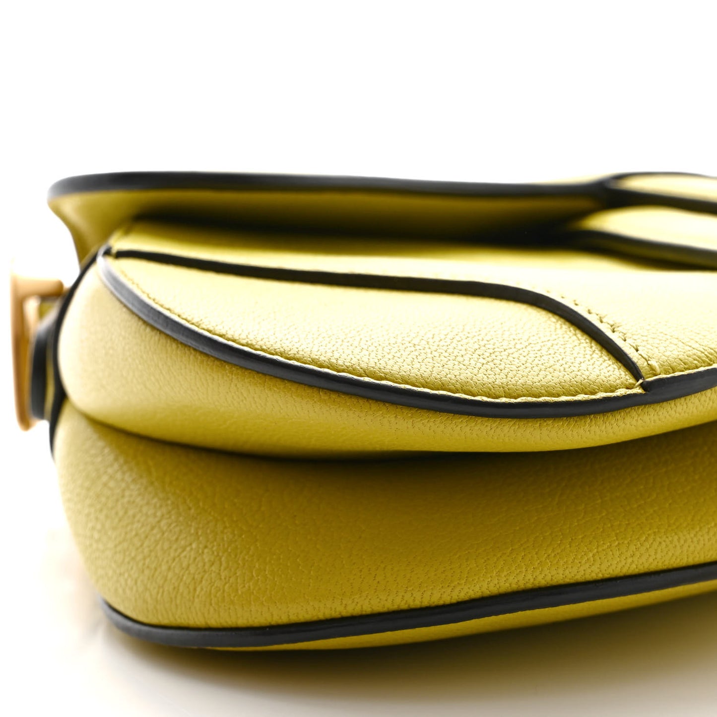Goatskin Mini Saddle Bag Lime