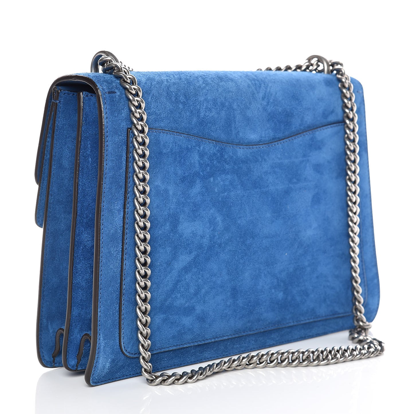 Suede Medium Dionysus Shoulder Bag Blue